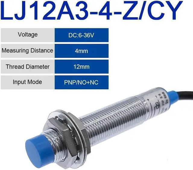 Main image of LJ12A3-4 BX BY AX AY inductive proximity switch lj12a3-4-z/bx npn lj12a3-4-z/ax  pnp sensor NO NC DC5~36V 4mm detection distance(LJ12A3-4-Z-CY)