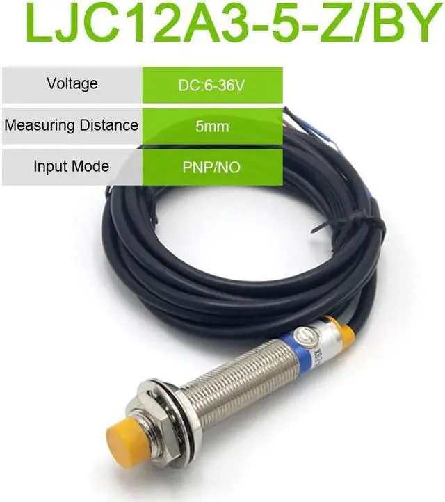 Main image of LJC12A3-A-Z/BX AX BY AY Approach Sensor Cylindrical Capacitive Proximity Switch 5mm Detecting distance NPN/PNP NO/NC DC6-36V(LJC12A3-5-Z BY)