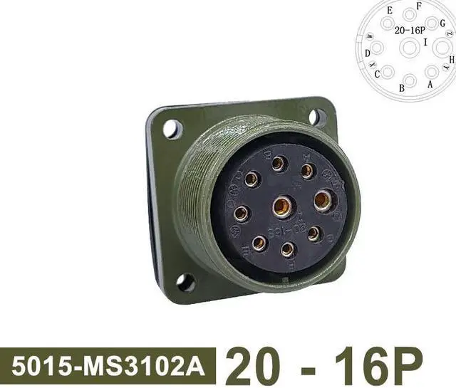 Main image of Military Specification Connector 5015 MIL STD MS3106A Plug&Socket 20-7 20-15 20-16 MIL-C Circular Connectors MS3102A MS3108A(socket 3102 20-16P)