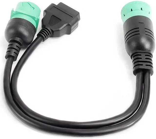 Main image of J1939 9Pin male to female three-way line OBD one to two connection line OBD2 adapter line(J1939 Y CABLE  1PCS)