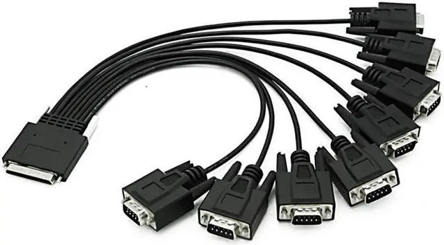 Main image of VHDCI68 to 8-port RS232 serial card cable PCIE to 8-port serial expansion card Industrial 232 9-pin serial cable(0.35M)(68P TO DB9M 1PCS)