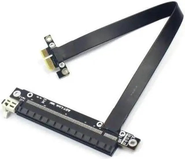 Main image of R13SC Graphics Extension Cable PCIe 3.0 x16 to x1 A Riser Card N Card PCI-E Cables Full Speed for BTC Miner 25cm(R13SC no power cord)