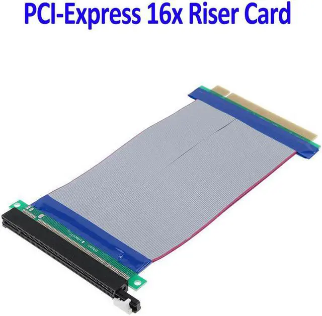 Alt view image 6 of 6 - PCI-E 16X Riser Card Extender PCI Express 16X 1 Slot Extension Cable Riser Extender Card Adapter Flexible Cable Flexible Cord