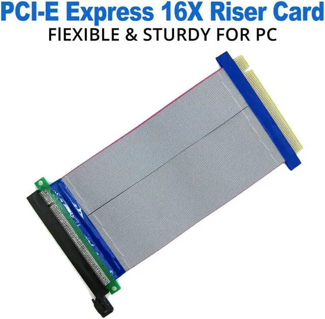 Main image of PCI-E 16X Riser Card Extender PCI Express 16X 1 Slot Extension Cable Riser Extender Card Adapter Flexible Cable Flexible Cord