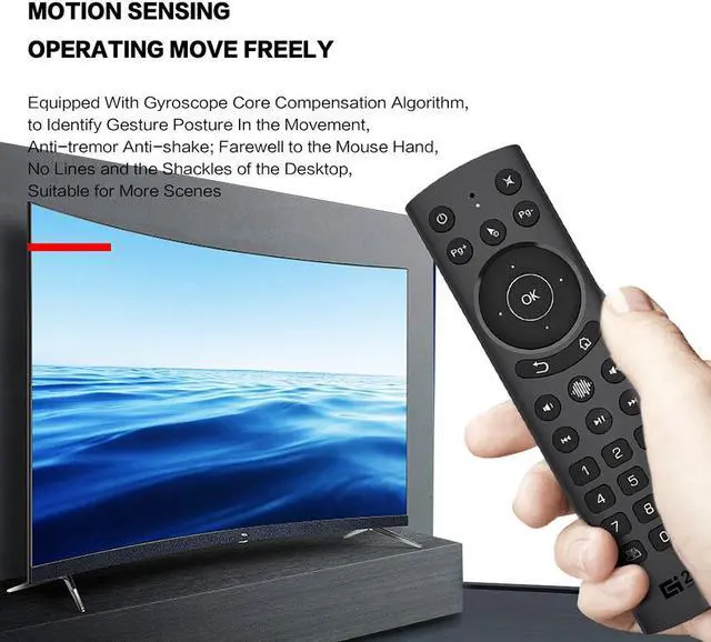 Alt view image 2 of 6 - G20S PRO Electronic Smart Home Accessories 2.4G Wireless Fly Air Mouse 30 Buttons Voice Control Remote for PC STB