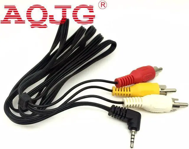 Main image of 2.5 mm Composite AV Audio Video Connector Cable Cord Male to 3 RCA 1M male to RCA male 3Rca For AV ,Audio , video TV