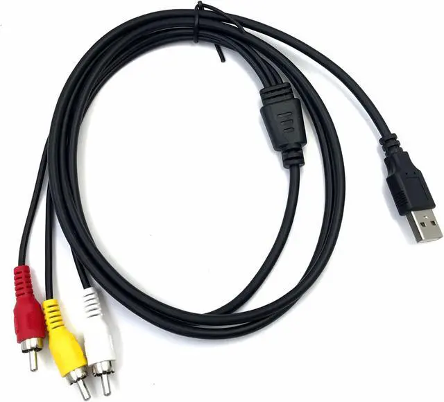 Alt view image 5 of 5 - USB to 3RCA Cable 1.5m USB Male to 3 RCA Male Jack Splitter Audio Video AV Composite Adapter Cable for TV/Mac/PC