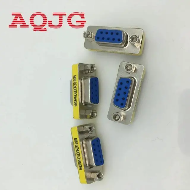 Alt view image 4 of 6 - 1pcs  9 Pin RS-232 DB9 FeMale to FeMale Serial Cable Gender Changer Coupler Adapter DB9 extend adpter