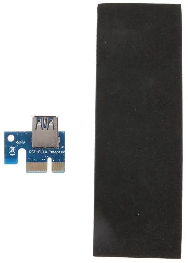 Alt view image 5 of 6 - 60cm USB3.0 PCI-E Riser Card SATA 15Pin Male to 6Pin Power Cable 1X/16X PCIe Extender Professional Mining Tool for Bitcoin Miner