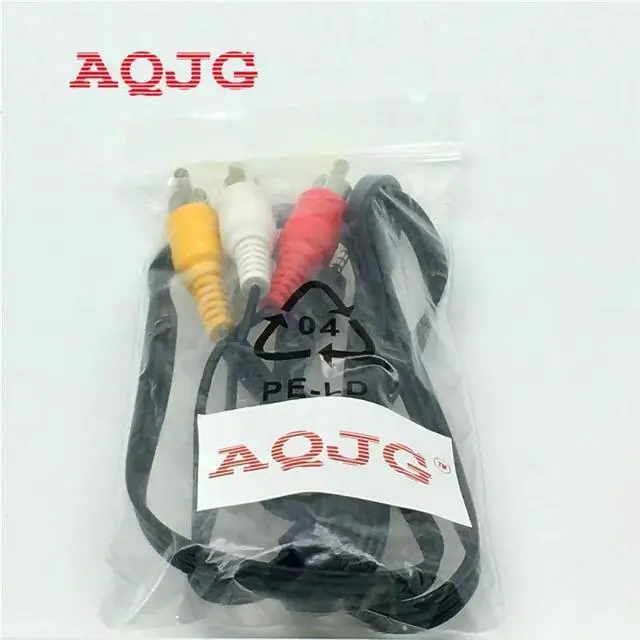 Alt view image 4 of 4 - 2.5 mm Composite AV Audio Video Connector Cable Cord Male to 3 RCA 1M male to RCA male 3Rca For AV ,Audio , video TV