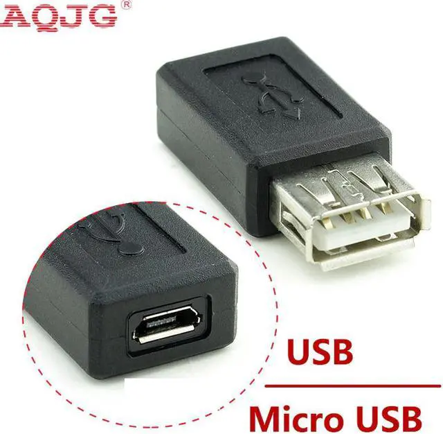 Main image of Black USB 2.0 Type A Female to Micro USB B Female Adapter Plug Converter usb 2.0 to Micro usb connector wholesale