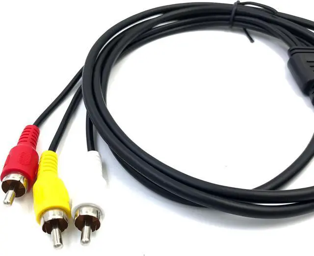 Alt view image 3 of 5 - USB to 3RCA Cable 1.5m USB Male to 3 RCA Male Jack Splitter Audio Video AV Composite Adapter Cable for TV/Mac/PC