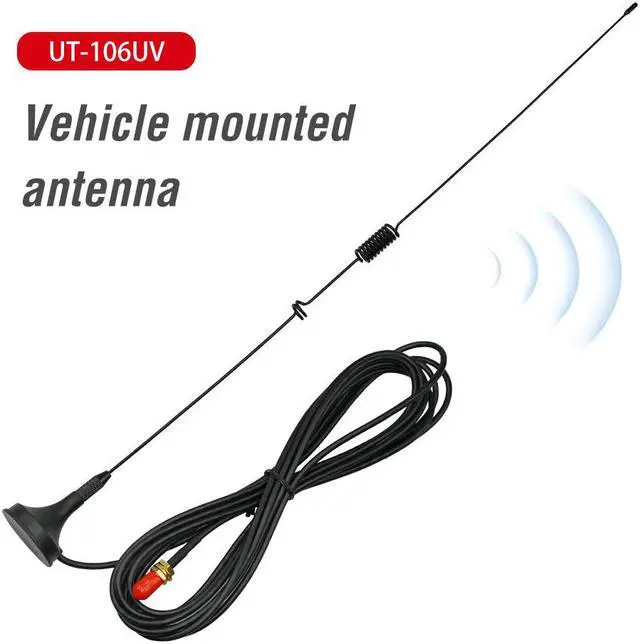 Alt view image 7 of 7 - UT-106UV Car Antenna Magnetic SMA-F Dual Band On-board Antenna VHF UHF for  UV-5R UV82 GT-3TP GT-5 Ham Radio Accessories