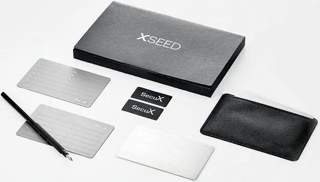 Alt view image 2 of 7 - SecuX - XSEED - Secure Bitcoin Wallet Crypto Seed Storage Metal Plates (Aluminum and Stainless Steel Seeds) - Compatible with SecuX, Ledger, Trezor Hardware and Metamask, Coinbase Software Wallets