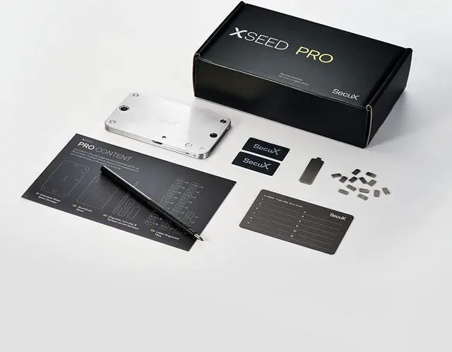 Alt view image 6 of 7 - SecuX - XSEED PRO - Indestructible Crypto Wallet Seed Steel Storage (Letter-tiles Storage Included) - Compatible with SecuX, Ledger, Trezor Hardware Wallets and Metamask, Coinbase Software Wallets,etc