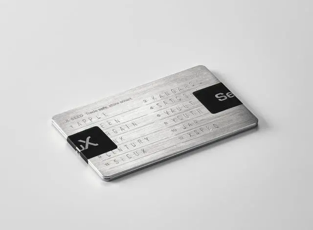 Alt view image 7 of 7 - SecuX - XSEED PLUS - Secure Bitcoin Wallet Crypto Seed Storage Metal Plates (Steel Punch Set Included; Stainless Steel and Aluminum Seed) - Compatible with SecuX, Ledger, Trezor Hardware Wallets