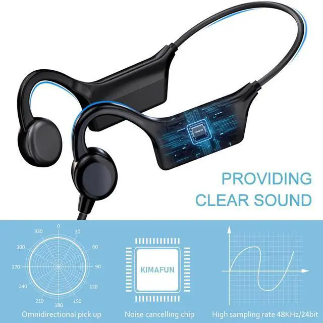 Alt view image 4 of 7 - KIMAFUN 2.4G Fitness Headset Wireless Microphone, IP67 Waterproof Sweatproof Microphone for Water Aerobics, Swimming Coach, Fitness Instructor, Yoga, Spinning, Training, Teaching, Speakers, GWP91