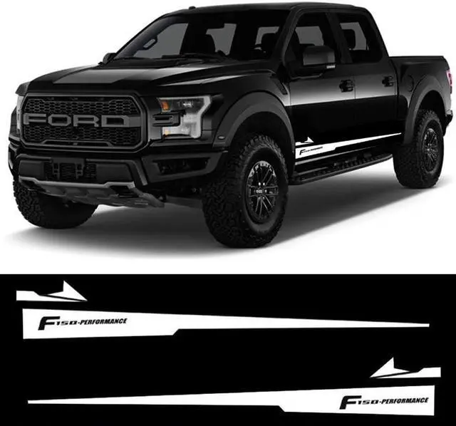 Main image of 2X White Vinyl Decal Sticker Graphics Sport Car Body Side Door for F150 F-150