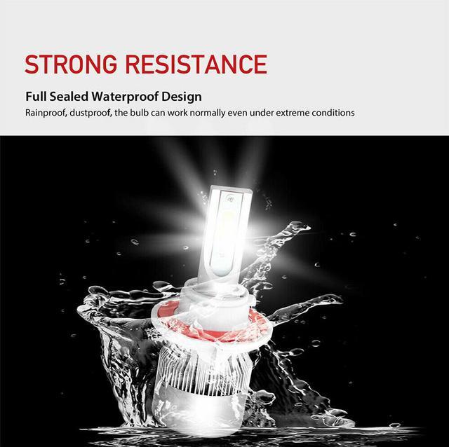 Alt view image 3 of 7 - H13 6000K LED Headlight High Low Beam Bulbs For 2006-12 Dodge Ram 1500 2500 3500