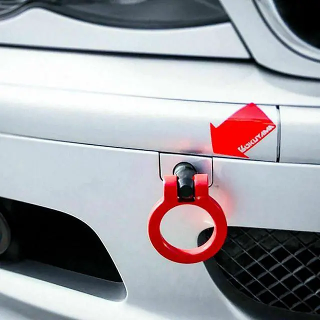 Alt view image 6 of 6 - JDM Sport Red CNC Track Racing Aluminum Tow Hook For BMW 325i 328i 330i 335i E90