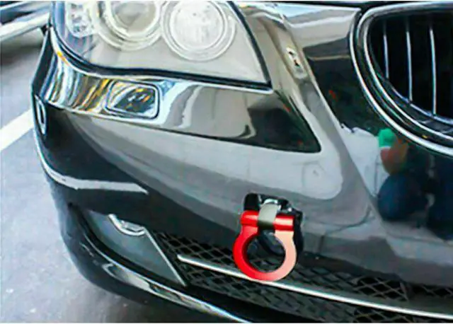 Alt view image 4 of 6 - JDM Sport Red CNC Track Racing Aluminum Tow Hook For BMW 325i 328i 330i 335i E90