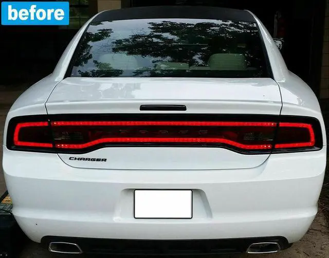 Alt view image 4 of 7 - 12"x 48" Gloss Black Dark Tint Headlight Taillight Vinyl Wrap Sheet Sticker Trim