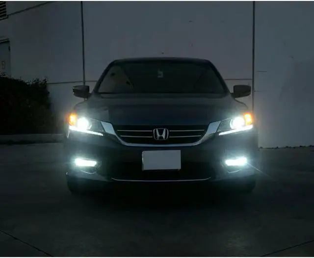 Alt view image 5 of 5 - For 2013-2015 Honda Accord LED Headlight High Low + Fog Light Bulbs 9005 H8 H11