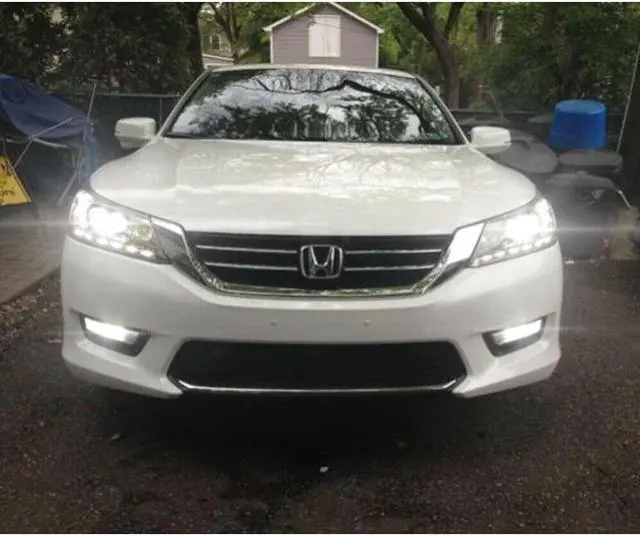 Alt view image 4 of 5 - For 2013-2015 Honda Accord LED Headlight High Low + Fog Light Bulbs 9005 H8 H11