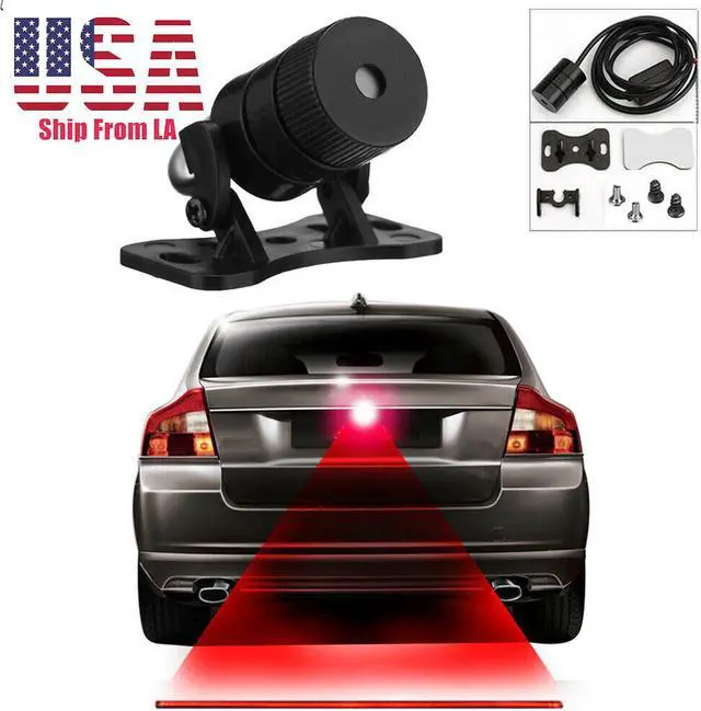 Main image of Universal Rear Laser LED Fog Light Anti-Collision Warning Lamp Brake Tailight