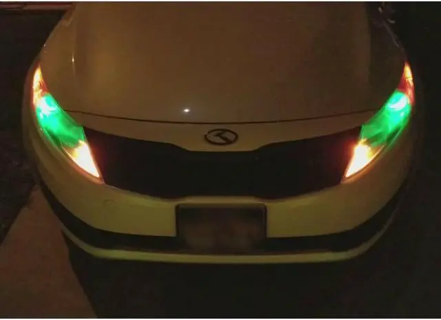 Alt view image 3 of 6 - 2pcs H11 H8 H9 RGB LED Fog Light Bulb Multicolor Wireless APP Bluetooth Control DRL Daytime Running Light Fog Driving Lights Bulbs Replacement