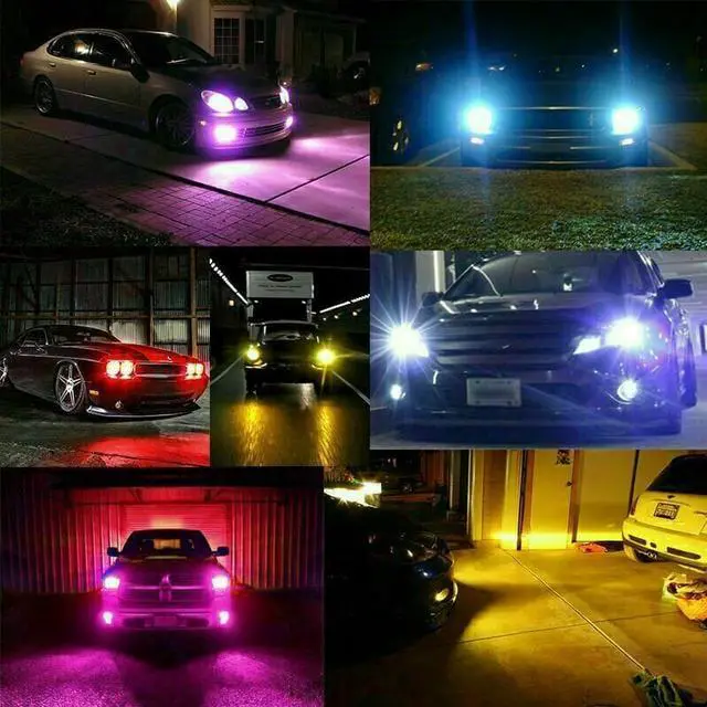Alt view image 5 of 6 - 2pcs H11 H8 H9 RGB LED Fog Light Bulb Multicolor Wireless APP Bluetooth Control DRL Daytime Running Light Fog Driving Lights Bulbs Replacement