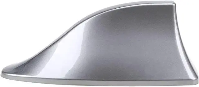 Alt view image 2 of 6 - Glossy Gray Car Roof Shark Fin Vortex Stereo Radio Aerial Signal Antenna FM/AM