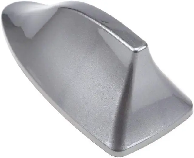 Alt view image 5 of 6 - Glossy Gray Car Roof Shark Fin Vortex Stereo Radio Aerial Signal Antenna FM/AM