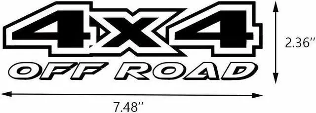 Alt view image 2 of 4 - 4X4 Off Road Truck Bed Decal Set Vinyl Sticker for Ford F-150 F-250 Super Duty