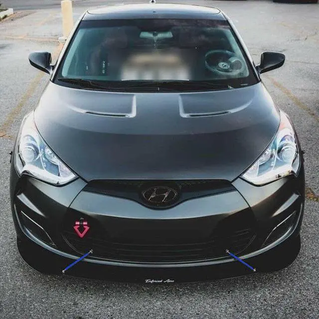 Alt view image 6 of 6 - Adjustable 8"-11" Front Bumper Lip Splitter Strut Rod Tie Support Bars Universal Fit Most Cars (Blue)