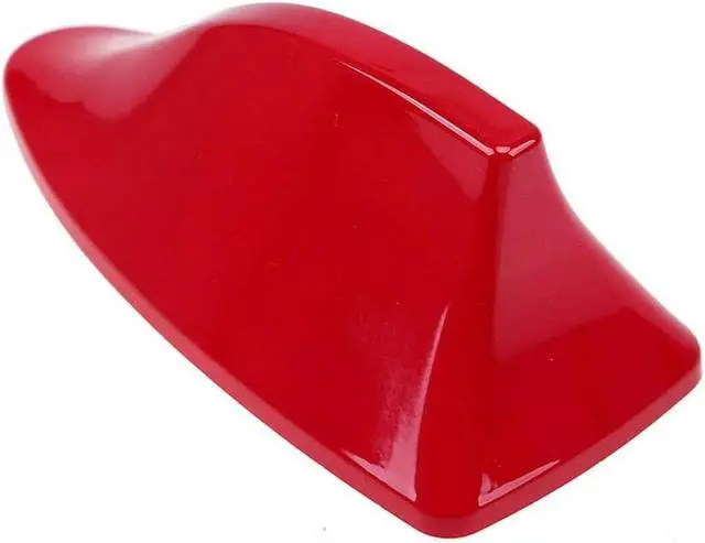 Alt view image 4 of 4 - Glossy Red Car Roof Shark Fin Vortex Stereo Radio Aerial Signal Antenna FM/AM