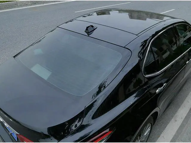Alt view image 3 of 6 - Large Glossy Black Waterproof Roof Shark Fin Antenna Radio Aerial Signal FM/AM