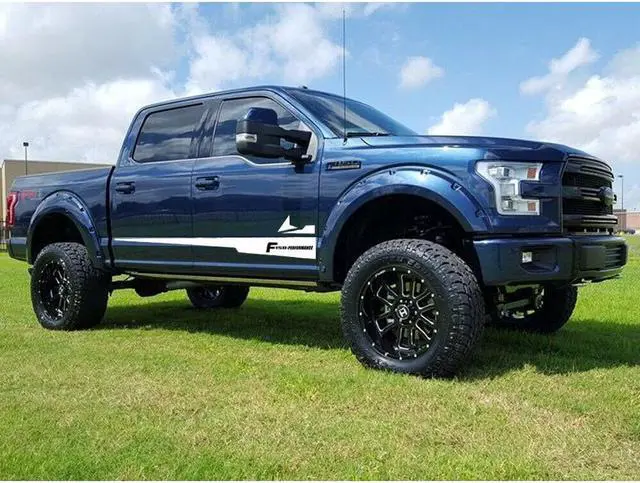 Alt view image 6 of 7 - 2X White Vinyl Decal Sticker Graphics Sport Car Body Side Door for F150 F-150