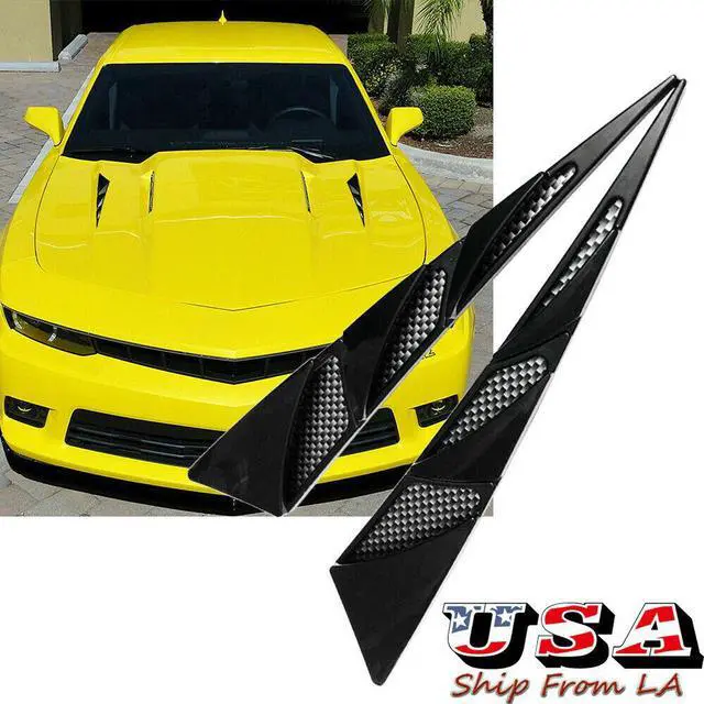 Main image of 1 Pair ABS Universal Car Simulation Hood Vent Decor Sporty Side Air Flow Sticker