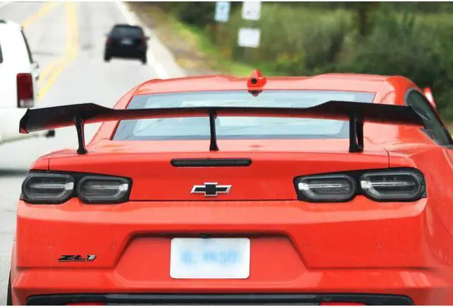 Alt view image 4 of 4 - Black White ZL1 Rear Trunk Bumper Front Hood Emblem Sticker for Chevry Camaro