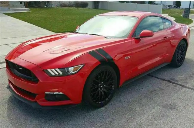 Alt view image 4 of 6 - 2X Black Vinyl Decals Car Sticker Side Hood Fender Stripes for Dodge Challenger