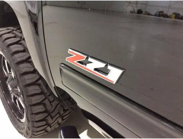 Alt view image 7 of 7 - 2X Chrome Red Z71 Emblem 10.3inch 3D Badge Decal Sticker Replacement for Chevy