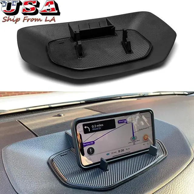 Main image of Black Dashboard Up Center Console Anti-Slip Table Storage Tray Organizer Cradle Phone Holder for 2014-2021 Toyota Tundra