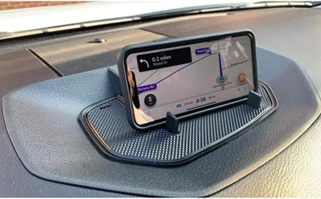 Alt view image 5 of 6 - Black Dashboard Up Center Console Anti-Slip Table Storage Tray Organizer Cradle Phone Holder for 2014-2021 Toyota Tundra