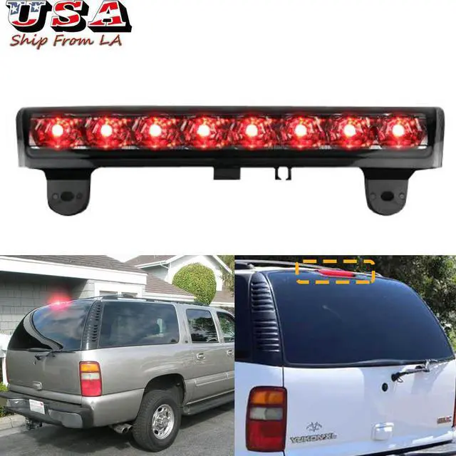 Main image of Smoked Lens 8LED Rear High Mount Third Brake Stop Cargo Light For 2000 2001 2002 2003 2004 2005 2006 Chevy Suburban Tahoe GMC Yukon XL 1500 2500