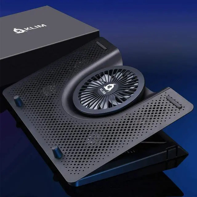 Alt view image 7 of 7 - Laptop Cooling Pad Metal Phone Stand w/RGB Background Lighting for 11"-19" Gaming Laptop Notebooks
