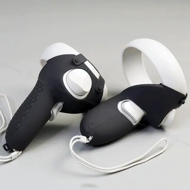 Alt view image 3 of 4 - VR Accessorie Set Protective Cover For Oculus Quest 2 VR Touch Controller With Knuckle Strap Handle Grip For Oculus Quest2