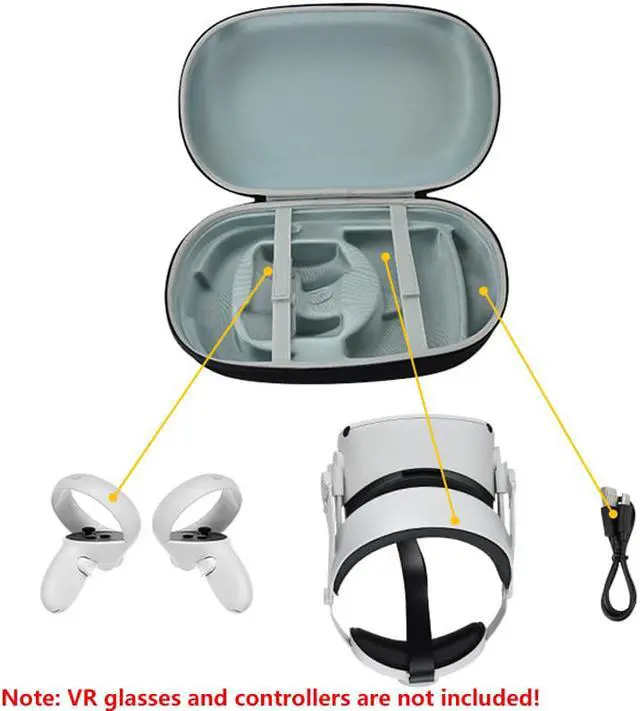 Alt view image 5 of 7 - Portable Storage Bag For Oculus Quest 2 For BOBOVR M2 Strap Halo Strap waterproof Improvements VR Accessories cases