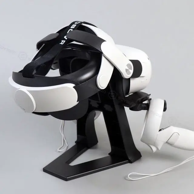 Alt view image 3 of 6 - VR Stand For Oculus Quest 2 Headset Display Holder Station Game Controller Stand For Oculus Go Rift Quest 1/2 VR Accessories