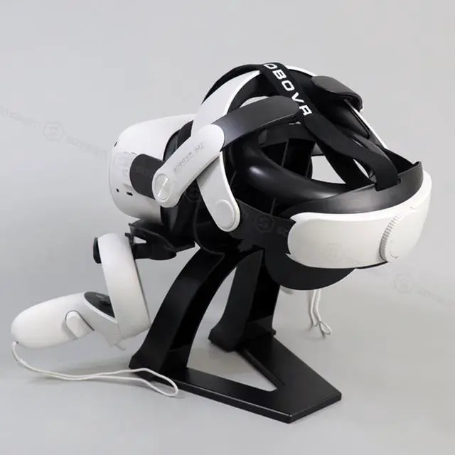 Alt view image 4 of 6 - VR Stand For Oculus Quest 2 Headset Display Holder Station Game Controller Stand For Oculus Go Rift Quest 1/2 VR Accessories